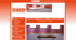 Desktop Screenshot of desso-koberce.cz